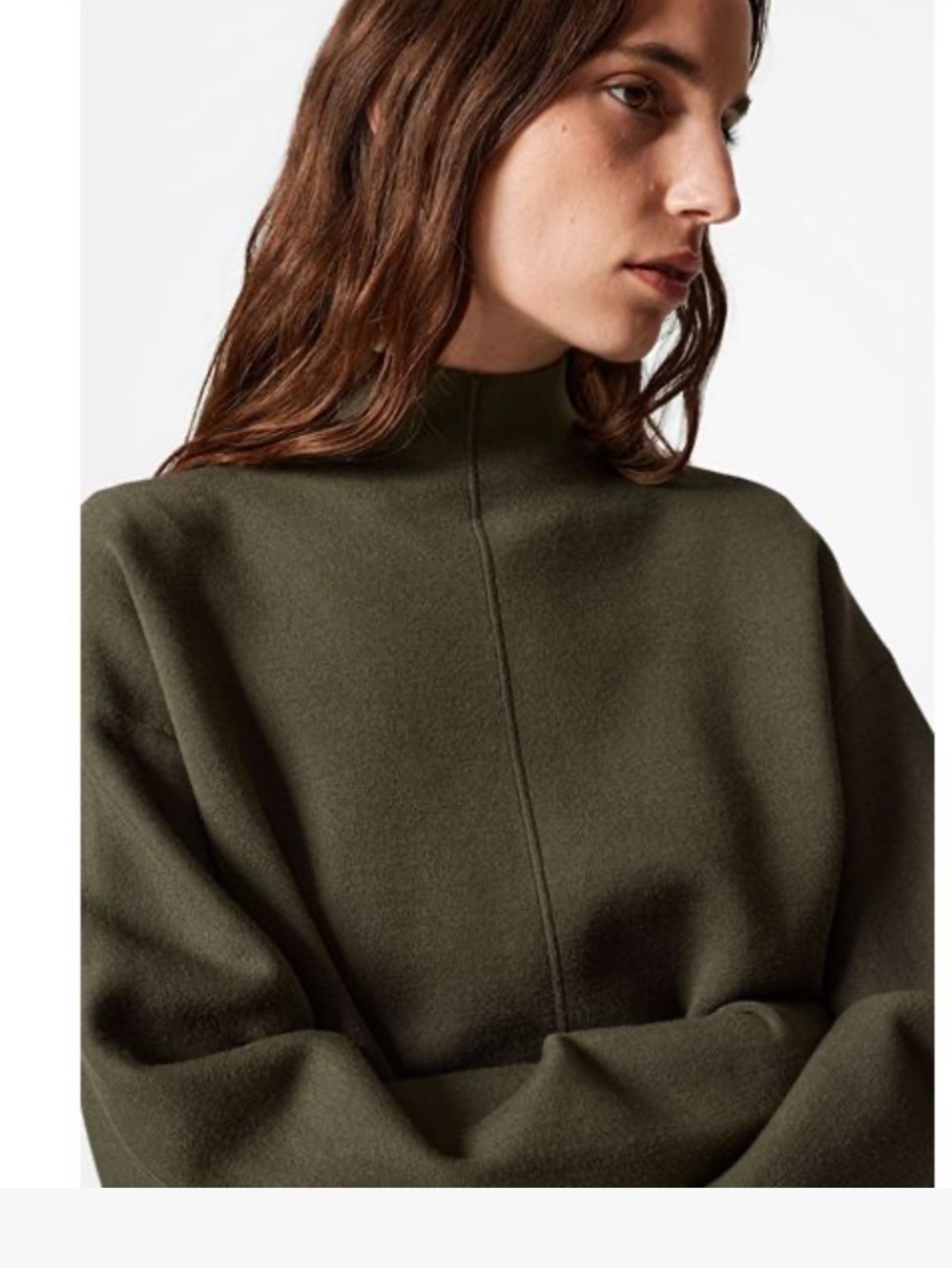 & Other Stories Mock-Neck Double-Knit Jumper
